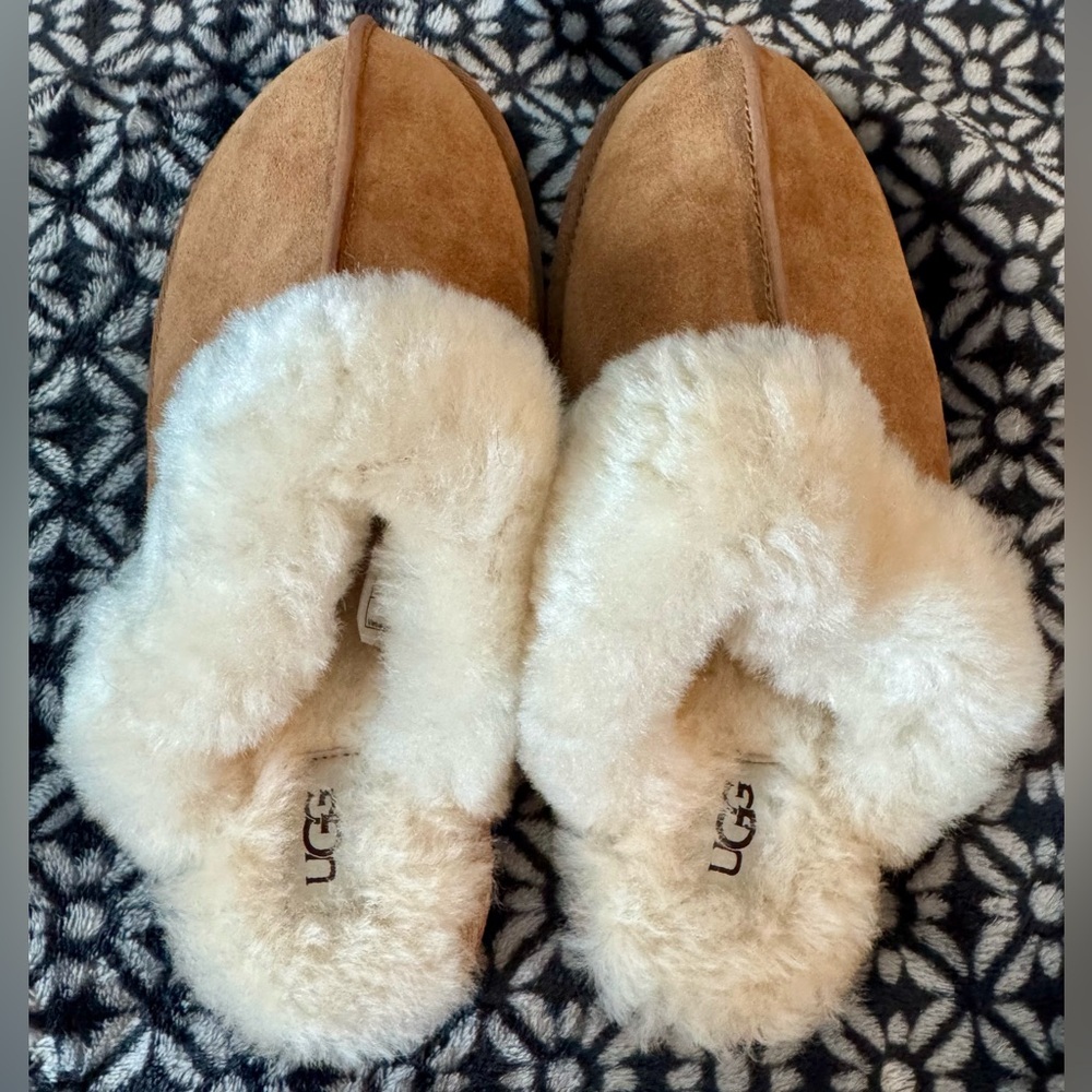 Best Offer New Women’s UGG Scuffette II Slipper Chestnut - Picture 3 of 7